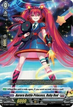 Aurora Battle Princess, Ruby Red Card Front