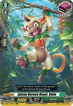 Sylvan Horned Beast, Valin [D Format] Card Front