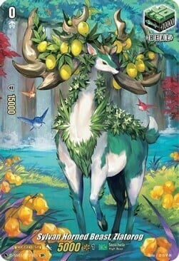 Sylvan Horned Beast, Zlatorog [D Format] Card Front