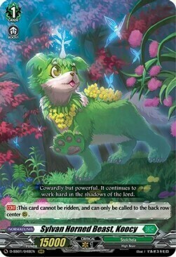 Sylvan Horned Beast, Koocy [D Format] Card Front