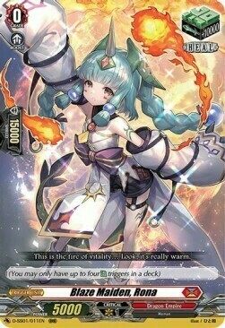 Blaze Maiden, Rona Card Front