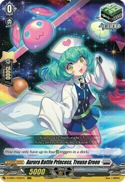 Aurora Battle Princess, Treuse Green [D Format] Card Front