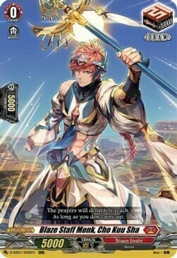 Blaze Staff Monk, Cho Kuu Sha [D Format] Card Front