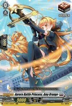Aurora Battle Princess, Amy Orange [D Format] Card Front