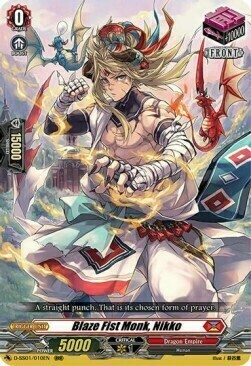 Blaze Fist Monk, Nikko [D Format] Card Front