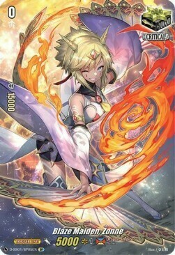 Blaze Maiden, Zonne [D Format] Card Front