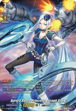 Aurora Battle Princess, Seraph Snow [D Format] Card Front