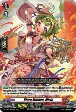 Blaze Maiden, Mirin [D Format] Card Front