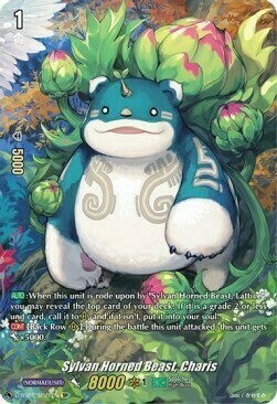 Sylvan Horned Beast, Charis [D Format] Card Front