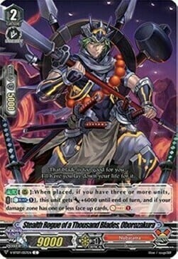 Stealth Rogue of a Thousand Blades, Oborozakura Card Front