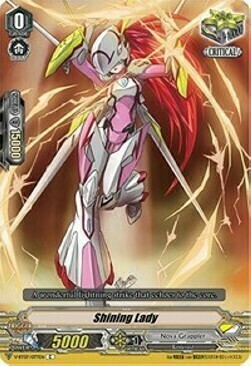 Shining Lady Card Front