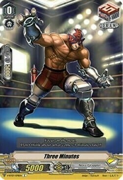 Three Minutes Card Front