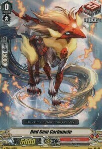 Red Gem Carbuncle Card Front