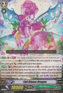 Full Bloom Dragon Card Front