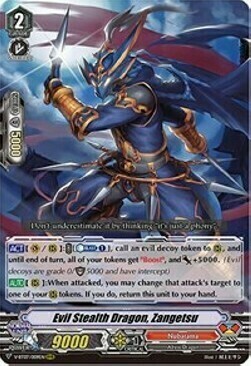 Evil Stealth Dragon, Zangetsu Card Front