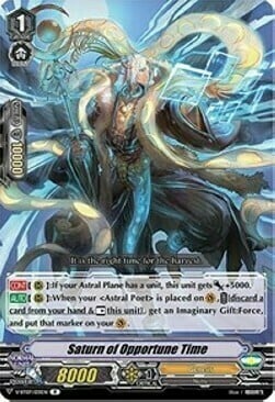 Saturn of Opportune Time Card Front