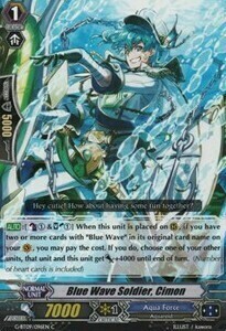 Blue Wave Soldier, Cimon [G Format] Card Front