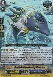 Dolphin Soldier of Leaping Windy Seas Card Front