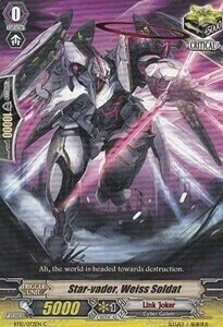 Star-vader, Weiss Soldat Card Front