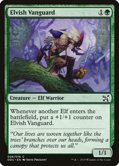 Elvish Vanguard Card Front