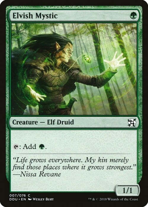 Elvish Mystic Card Front