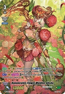 Ranunculus Flower Maiden, Ahsha Card Front