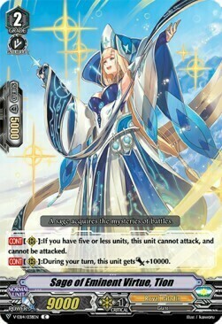 Sage of Eminent Virtue, Tion [V Format] Card Front