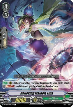 Believing Maiden, Lilia [V Format] Card Front