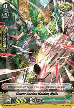 Flower Garden Maiden, Mylis Card Front