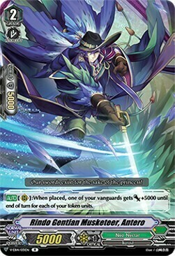 Rindo Gentian Musketeer, Antero [V Format] Card Front