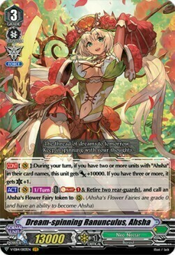 Dream-spinning Ranunculus, Ahsha Card Front