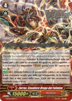 Zorras, Cavaliere Drago del Fulmine Card Front