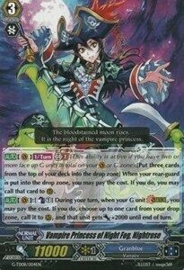 Vampire Princess of Night Fog, Nightrose Card Front