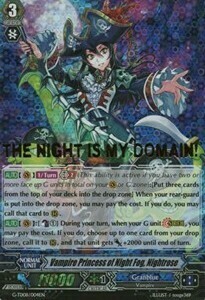Vampire Princess of Night Fog, Nightrose Card Front