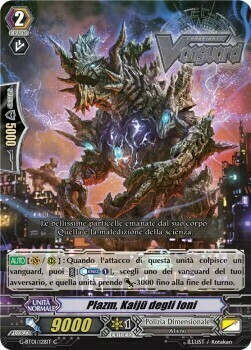 Plazm, Kaijū degli Ioni Card Front