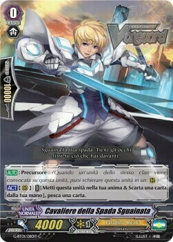 Knight of Drawn Sword Card Front