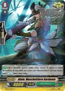 Gardenia Musketeer, Alain Card Front