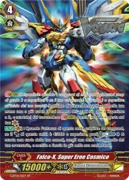 Super Cosmic Hero, X-falcon Card Front