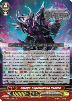 Omega, Superumano Oscuro Card Front