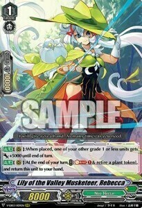 Lily of the Valley Musketeer, Rebecca Card Front