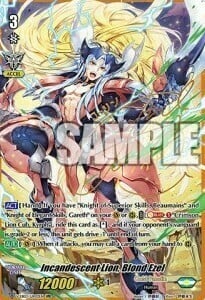 Incandescent Lion, Blond Ezel [V Format] Card Front