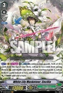 White Lily Musketeer, Cecilia Card Front
