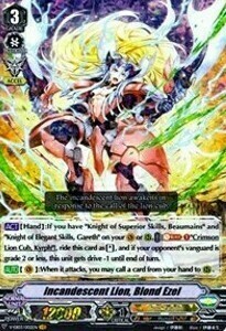 Incandescent Lion, Blond Ezel Card Front