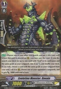 Davain, Kaijū dell'Evoluzione Card Front