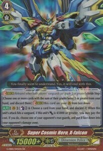 Super Cosmic Hero, X-falcon Card Front