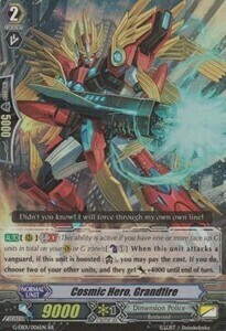 Cosmic Hero, Grandfire Card Front