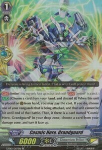 Cosmic Hero, Grandguard Card Front