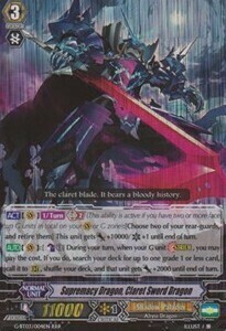Supremacy Dragon, Claret Sword Dragon Card Front