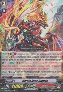 Heroic Saga Dragon Card Front