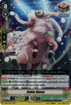Cable Sheep Card Front